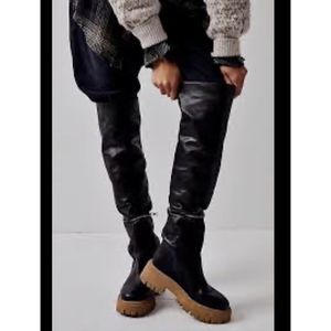 NEw Free People Ziggy Zip Off Over The Knee Boots Sz Eu 37